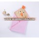 China factory 100% cotton baby hooded towel