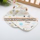 eco-friendly bamboo cotton muslin baby washcloth soft baby face towel with hook